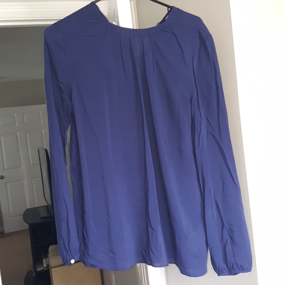 Navy Blue Calvin Klein Long Sleeve Shirt